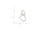 FJC Finejewelers Sterling Silver Double Heart Pendant Necklace - Chain Included