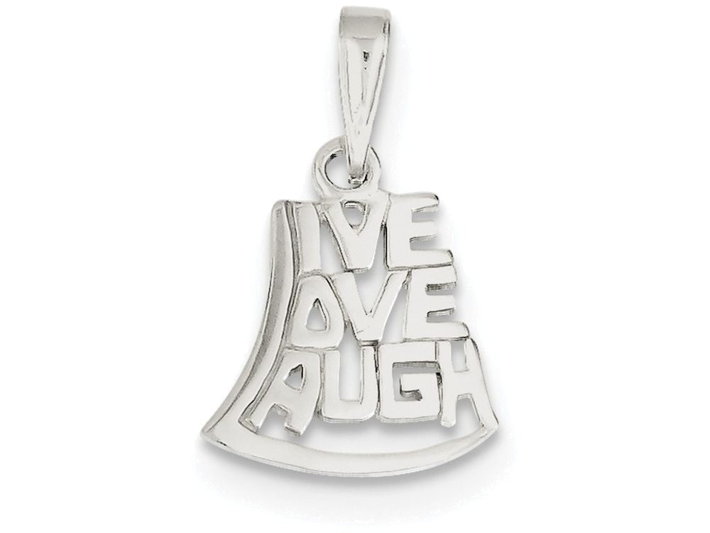 FJC Finejewelers Sterling Silver Live, Love, Laugh Pendant Necklace - Chain Included