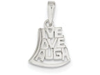 FJC Finejewelers Sterling Silver Live, Love, Laugh Pendant Necklace - Chain Included