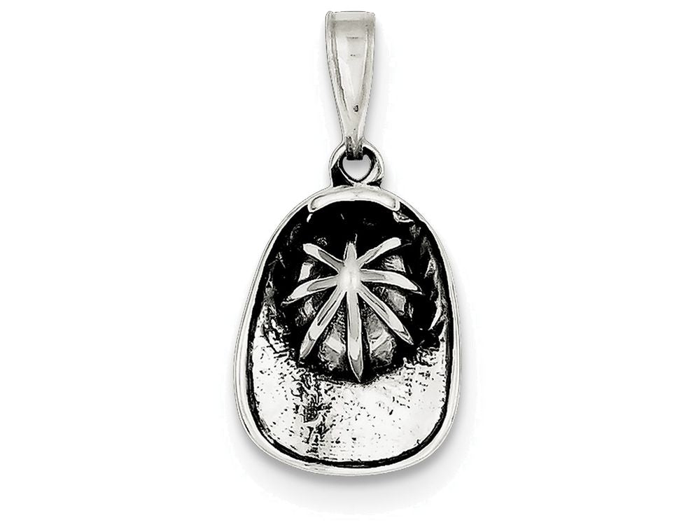 FJC Finejewelers Sterling Silver Antiqued Fireman's Helmet Charm