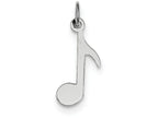 FJC Finejewelers Sterling Silver Musical Note Charm