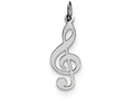 FJC Finejewelers Sterling Silver Treble Clef