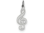 FJC Finejewelers Sterling Silver Treble Clef