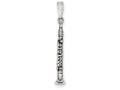 FJC Finejewelers Sterling Silver Antiqued Clarinet Charm
