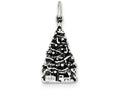 FJC Finejewelers Sterling Silver Antiqued Christmas Tree Charm