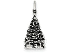FJC Finejewelers Sterling Silver Antiqued Christmas Tree Charm