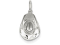 FJC Finejewelers Sterling Silver Cowboy Hat Charm
