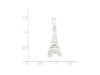 FJC Finejewelers Sterling Silver Eiffel Tower 3D Pendant Necklace - Chain Included