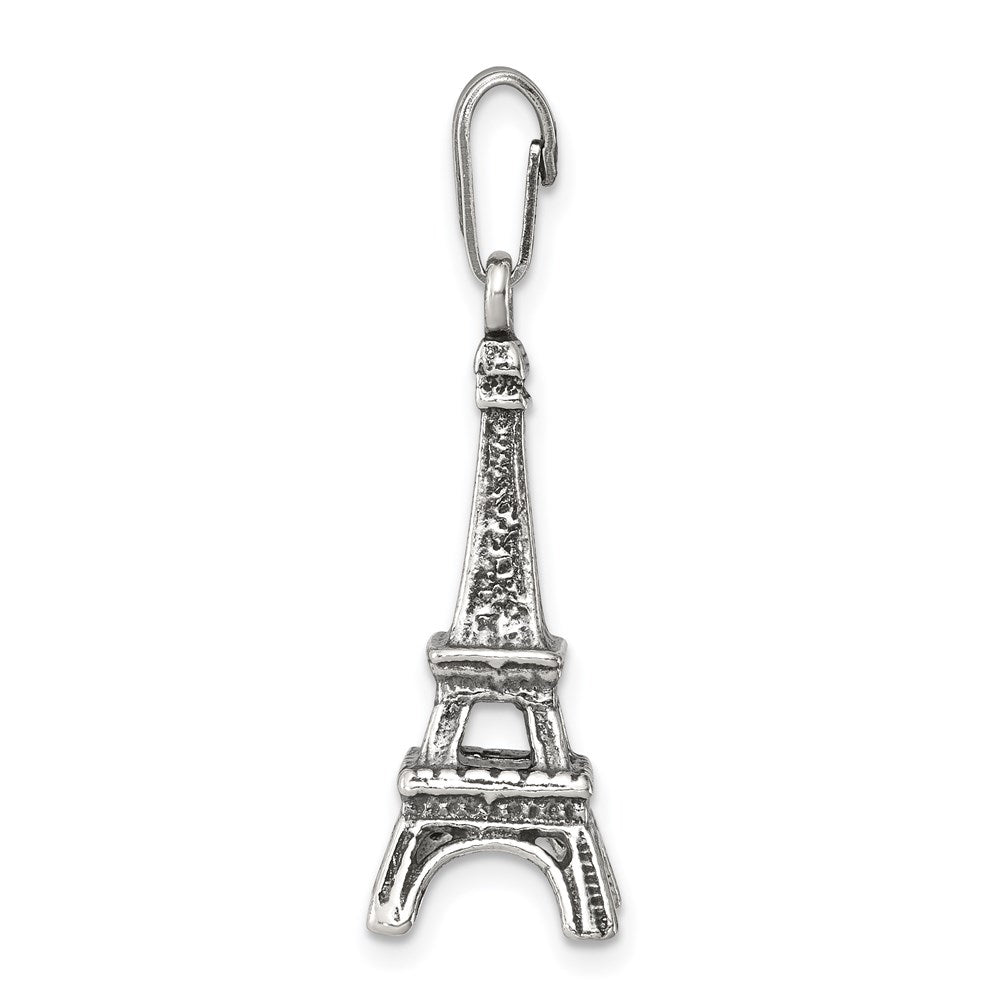 FJC Finejewelers Sterling Silver Eiffel Tower 3D Pendant Necklace - Chain Included