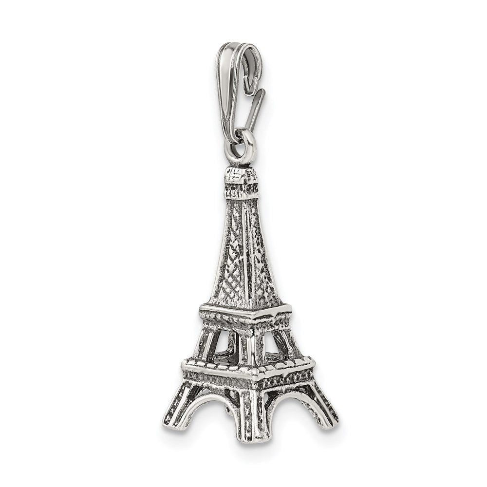 FJC Finejewelers Sterling Silver Eiffel Tower 3D Pendant Necklace - Chain Included