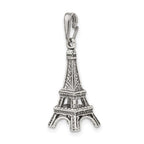 FJC Finejewelers Sterling Silver Eiffel Tower 3D Pendant Necklace - Chain Included