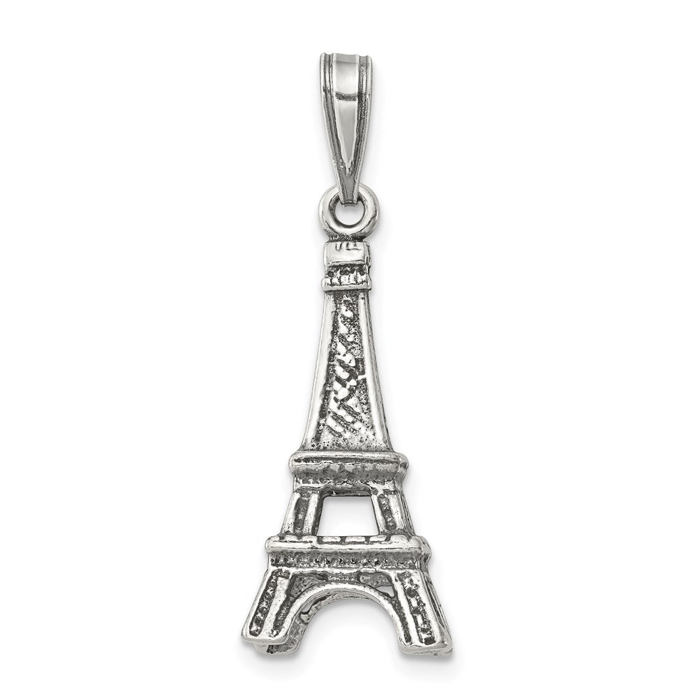 FJC Finejewelers Sterling Silver Eiffel Tower 3D Pendant Necklace - Chain Included