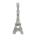 FJC Finejewelers Sterling Silver Eiffel Tower 3D Pendant Necklace - Chain Included
