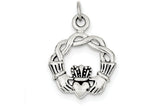FJC Finejewelers Sterling Silver Antiqued Claddagh Pendant Necklace - Chain Included