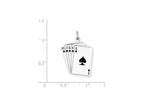 FJC Finejewelers Sterling Silver Playing Cards Charm