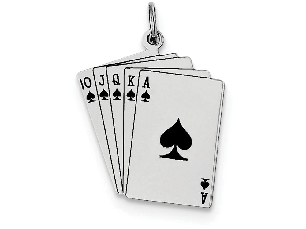 FJC Finejewelers Sterling Silver Playing Cards Charm