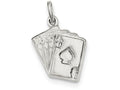 FJC Finejewelers Sterling Silver Playing Card's Charm