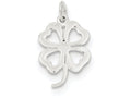 FJC Finejewelers Sterling Silver 4-leaf Clover Charm