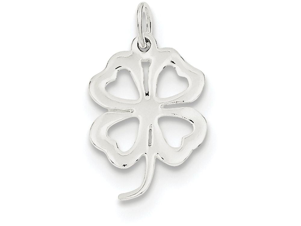 FJC Finejewelers Sterling Silver 4-leaf Clover Charm