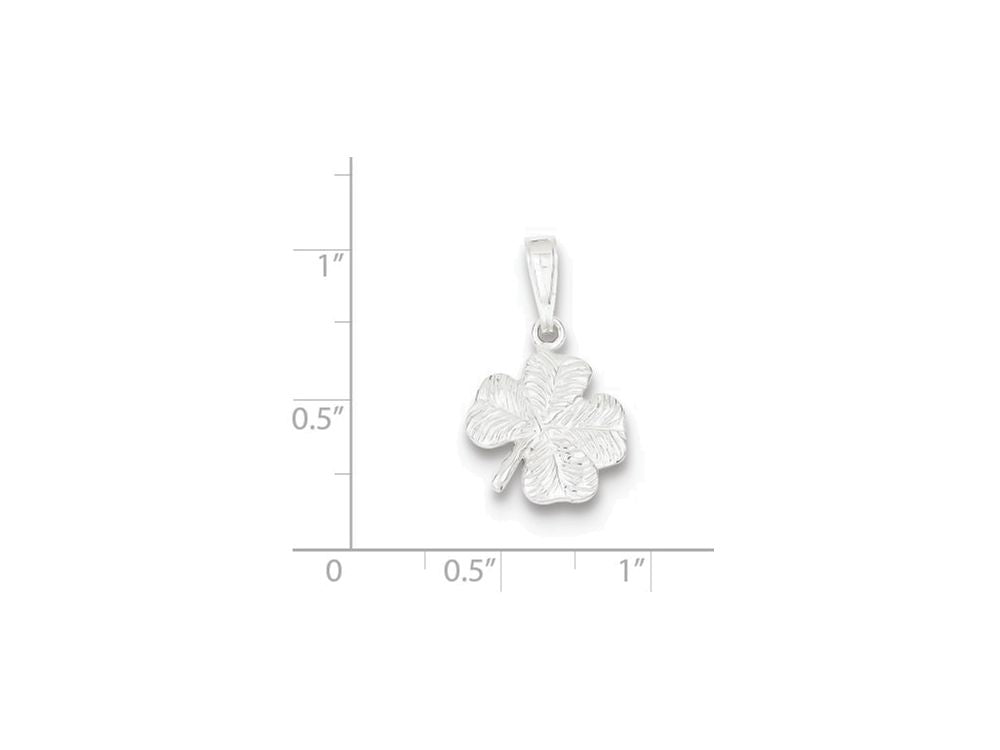 FJC Finejewelers Sterling Silver 4-leaf Clover Charm