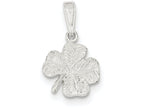 FJC Finejewelers Sterling Silver 4-leaf Clover Charm