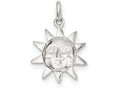 FJC Finejewelers Sterling Silver Sun Charm