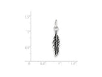 FJC Finejewelers Sterling Silver Antiqued Feather Charm
