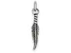 FJC Finejewelers Sterling Silver Antiqued Feather Charm