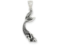 FJC Finejewelers Sterling Silver Antiqued Mermaid Pendant Necklace - Chain Included