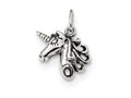 FJC Finejewelers Sterling Silver Antiqued Unicorn Head Charm
