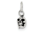 FJC Finejewelers Sterling Silver Antiqued Skull Charm
