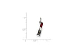FJC Finejewelers Sterling Silver Enameled Lipstick Charm