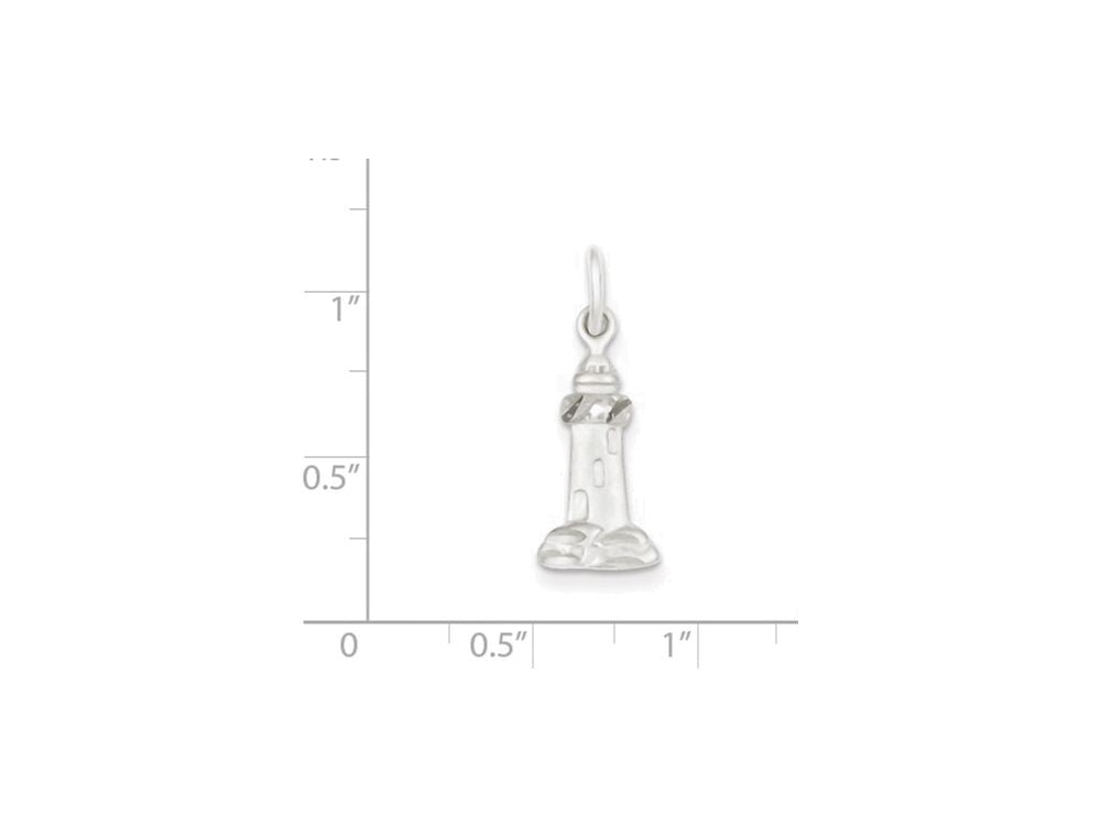 FJC Finejewelers Sterling Silver Lighthouse Charm