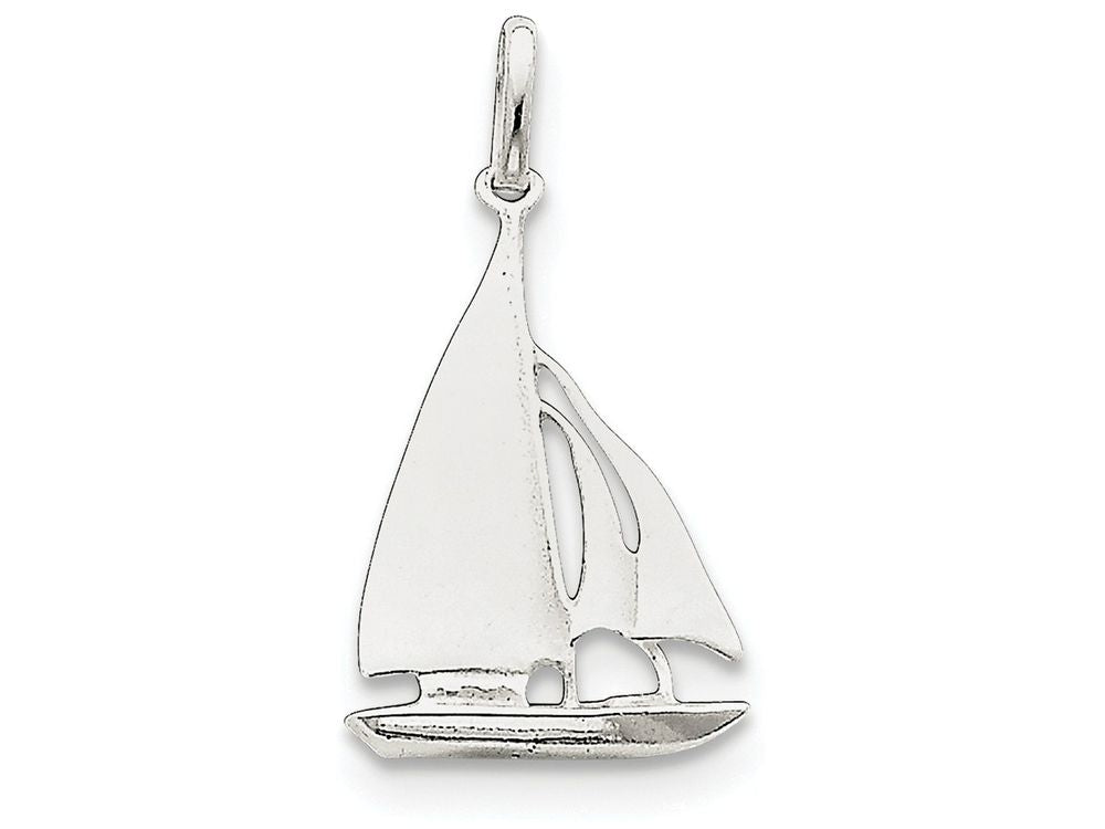 FJC Finejewelers Sterling Silver Sailboat Charm