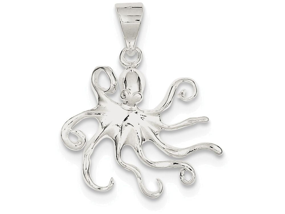 FJC Finejewelers Sterling Silver Octopus Charm