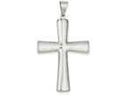 FJC Finejewelers Sterling Silver Hollow Cross Pendant Necklace - Chain Included