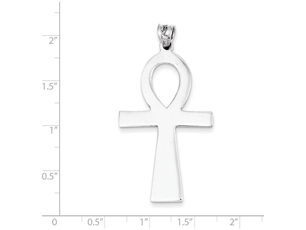 FJC Finejewelers Sterling Silver Ankh Cross Pendant Necklace - Chain Included