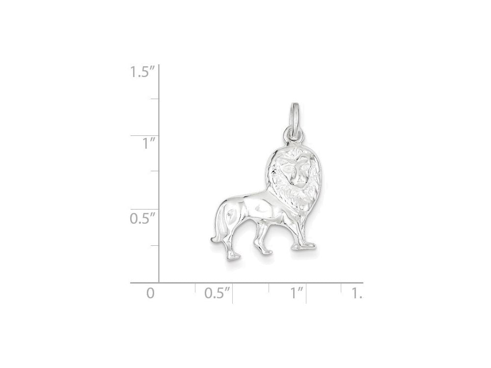 FJC Finejewelers Sterling Silver Lion Charm