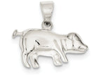 FJC Finejewelers Sterling Silver Pig Charm