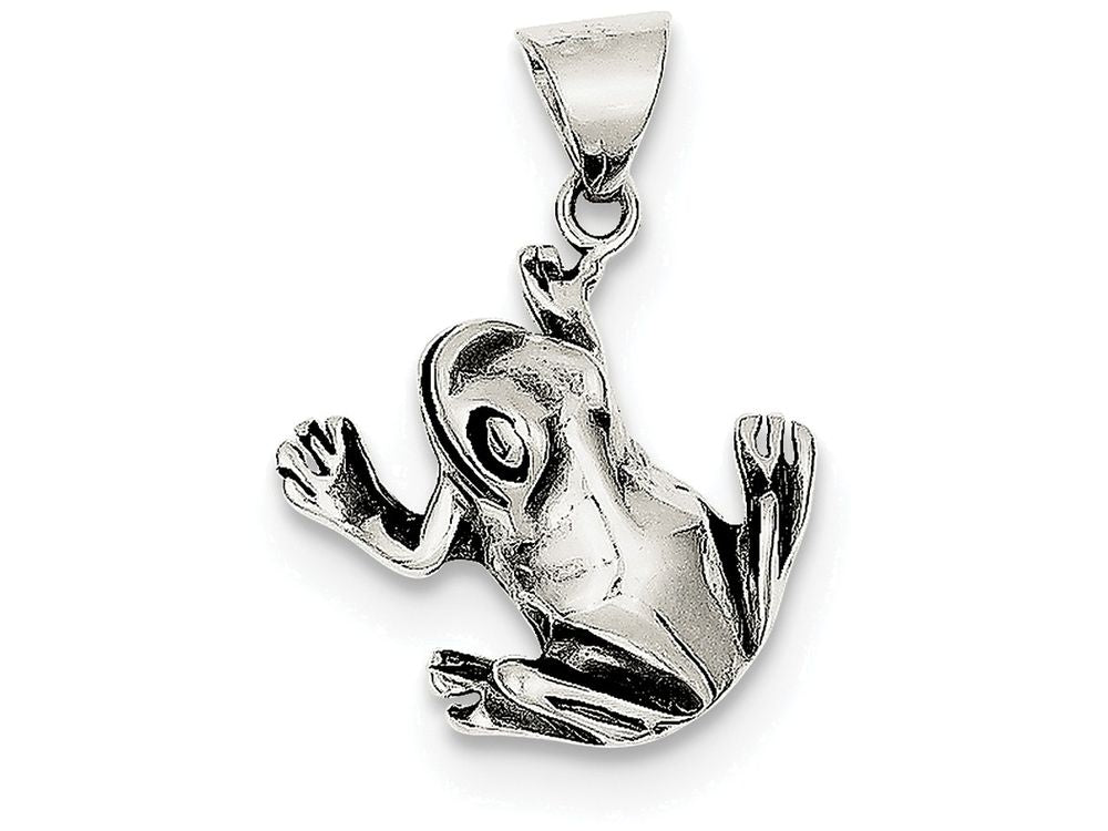 FJC Finejewelers Sterling Silver Antiqued Frog Charm