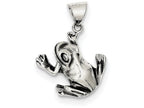 FJC Finejewelers Sterling Silver Antiqued Frog Charm