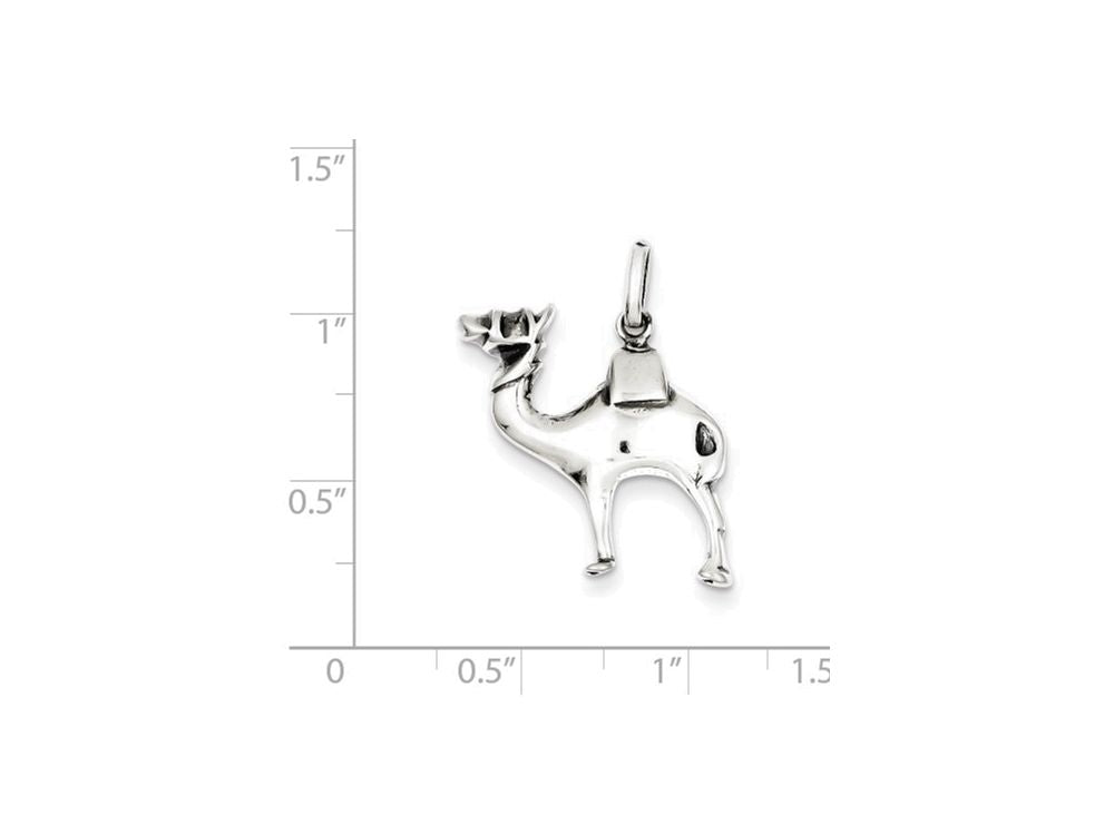 FJC Finejewelers Sterling Silver Antiqued Camel Charm