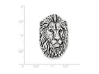 FJC Finejewelers Sterling Silver Antiqued Lion Head Pendant Necklace - Chain Included