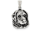 FJC Finejewelers Sterling Silver Antiqued Dog Charm