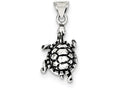 FJC Finejewelers Sterling Silver Antiqued Turtle Charm