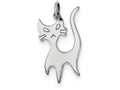 FJC Finejewelers Sterling Silver Cat Charm