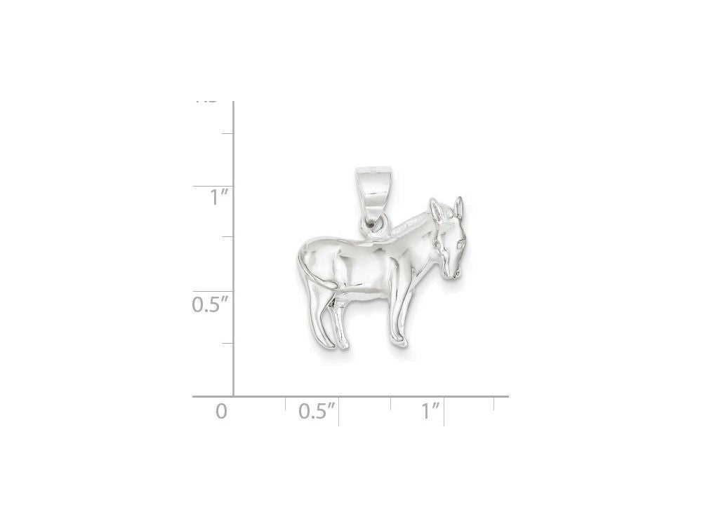 FJC Finejewelers Sterling Silver Donkey Pendant Necklace - Chain Included