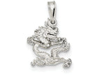 FJC Finejewelers Sterling Silver Dragon Pendant Necklace - Chain Included