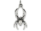 FJC Finejewelers Sterling Silver Antiqued Spider Pendant Necklace - Chain Included