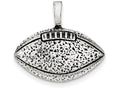 FJC Finejewelers Sterling Silver Antiqued Football Pendant Necklace - Chain Included